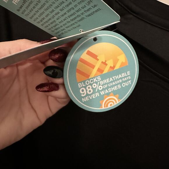 WELIGU Men's Long Sleeve Shirts Lightweight UPF 50+ Fishing Black Size XL - Picture 3 of 4